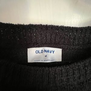 Old Navy black sleeveless lightweight cami sweater M medium